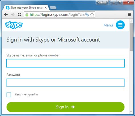 connect to skype.